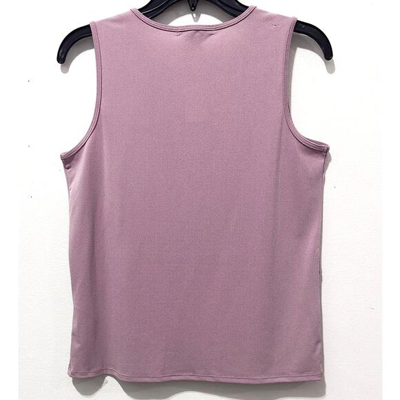 NWT - Banana Republic - Women's Sleeveless Mauve Top with Lace Applique (XS) - Picture 2 of 3